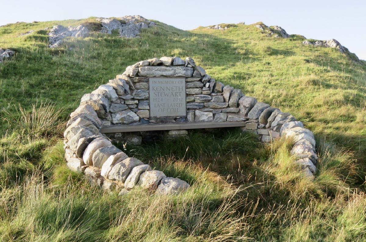 _Here sat the last Laird of Coll_