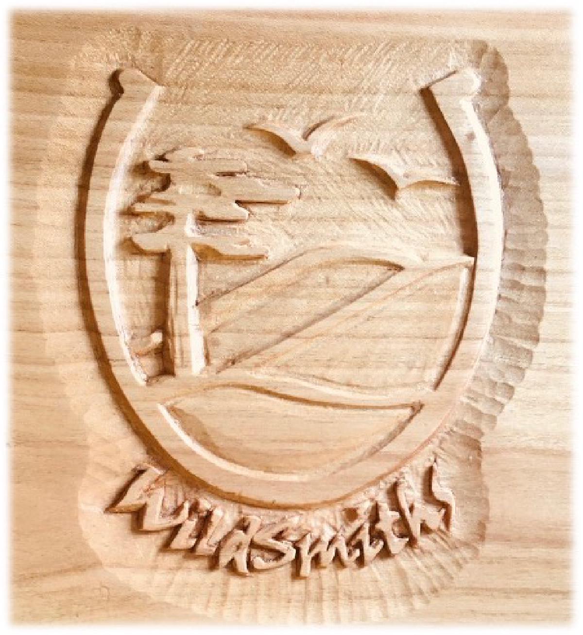 Carved by our friend Adrian Nation at Ladyfield Farm